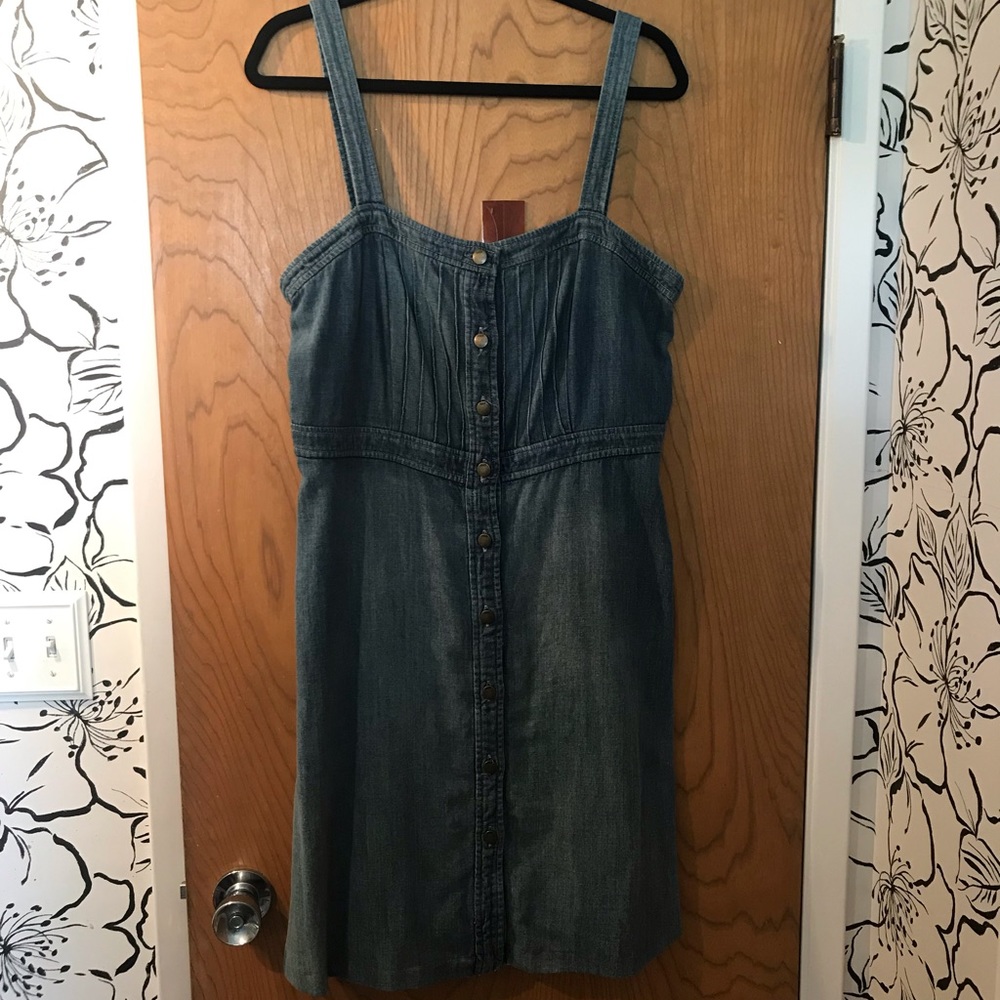 GAP jean sundress, size 14, adjustable straps